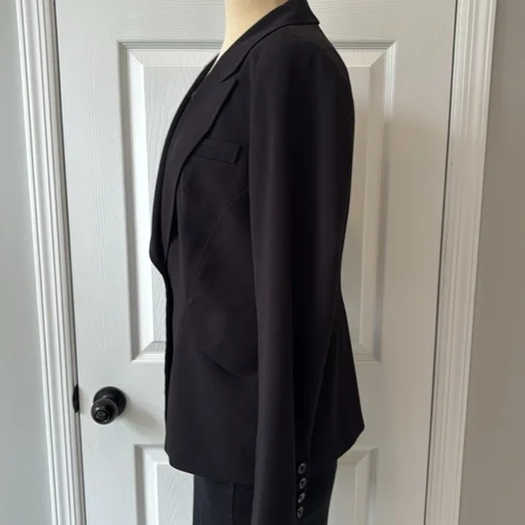 White House Black Market Women's Blazer Black Like New - Picture 4 of 6